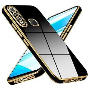 Mr. Case Silicone 6D Chrome Back Cover Case for Vivo Z1 Pro | (Gold ...