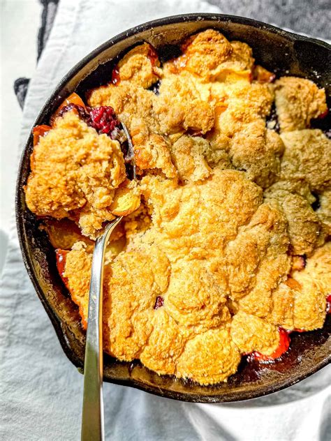 Blackberry Peach Cobbler - But First We Brunch!