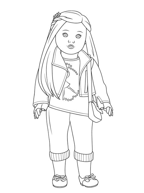 American Girl Doll Coloring Pages Printable | Activity Shelter