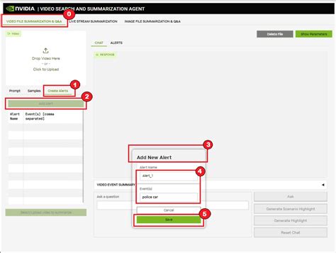 UI Application — Video Search and Summarization Agent