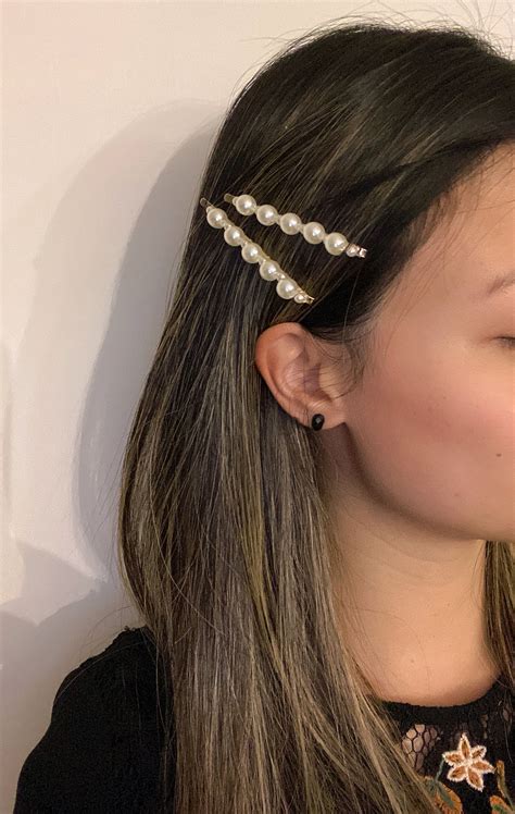 Pearl Hair Pin Duo, Pearl Bobby Pins, Elegant Bridal Hair Accessories ...