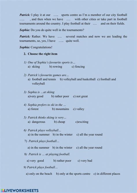 Sports. Sort Worksheet 的图像结果