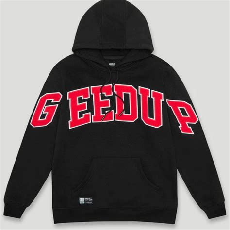 Geedup Team Logo Black Red Hoodie - SneakerUp – SneakerUp Australia