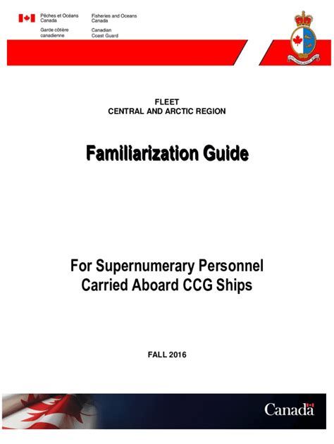 Fillable Online Overview of the Canadian Coast Guard in the Arctic Fax ...