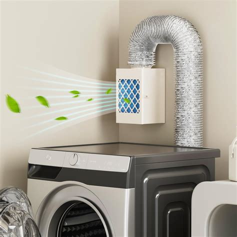 Indoor Dryer Vent Kit, HG Power Metal Dryer Vent Box, Safety Vent Flap ...