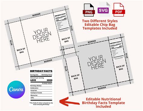Chip Bag Template - Best Templates Resources