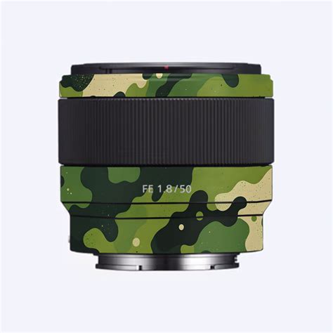 Camouflage Pattern Sony 50mm 1.8 Camera Lens Skin