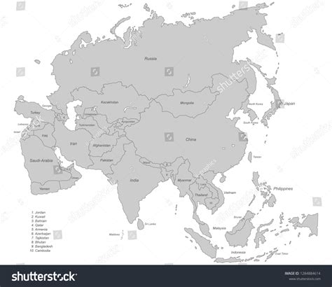 Asia Map 的图像结果