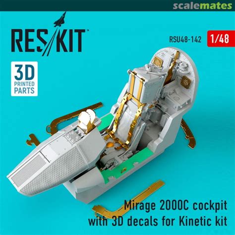 Mirage 2000C - cockpit with 3D decals, ResKit RSU48-0142 - Place de marché