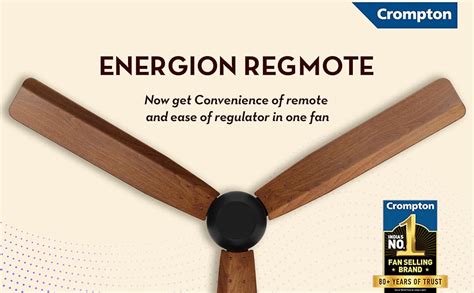 Buy Crompton Energion Regmote 1200mm BLDC Ceiling Fan | India's First ...