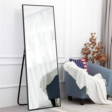 Buy KIAYACI Full Length Floor Mirror with Stand 65x22 Large Wall ...