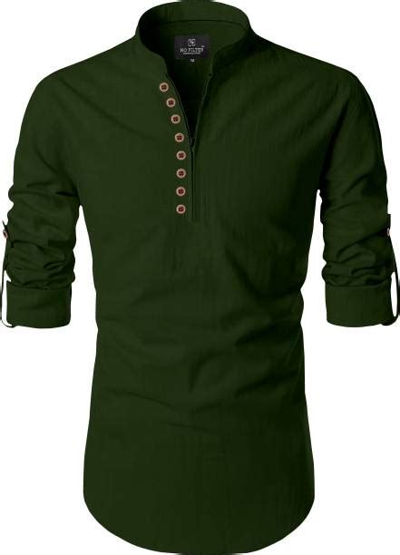 Dark Green Mens Kurtas - Buy Dark Green Mens Kurtas Online at Best ...