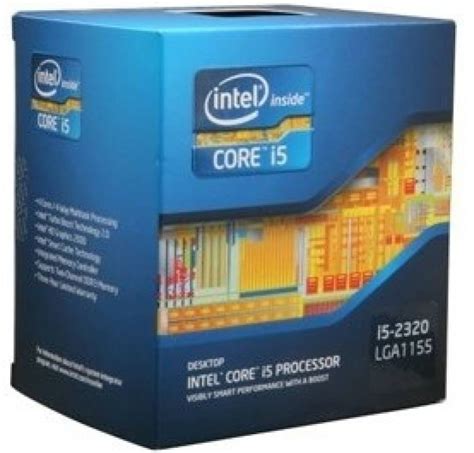 Intel Core i5-2320 3 GHz Upto 3.3 GHz LGA 1155 Socket 4 Cores 4 Threads ...