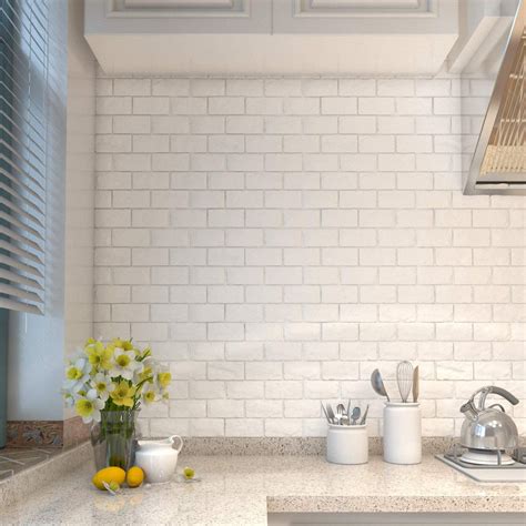 Buy 30 Pcs 3D Wall Panels, White Brick Printable 3D Wallpaper Stick and ...