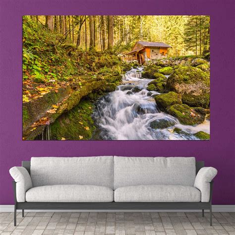 Inephos Beautiful Landscape Nature Art Wall Framed Canvas Painting for ...