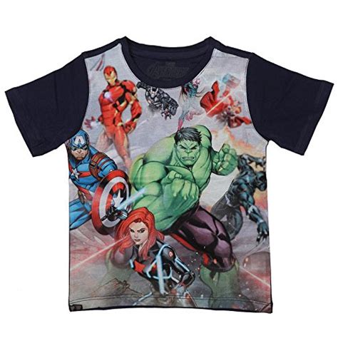 Buy Marvel Avengers by Wear Your Mind Boy's Plain Regular fit T-Shirt ...