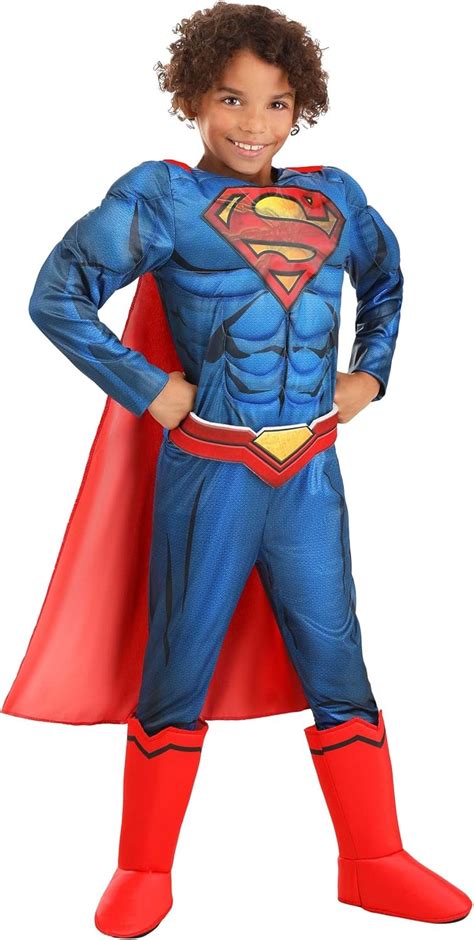 Fun Costumes Deluxe Superman Costume for Kids - Blue & Red India | Ubuy