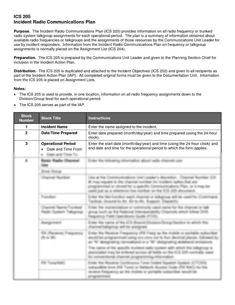 Image result for ICS Form 205