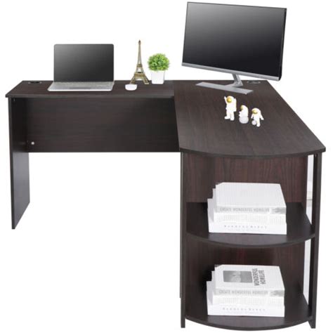 Buy L-Shaped Computer Desk PC Laptop Table Corner Workstation Home ...