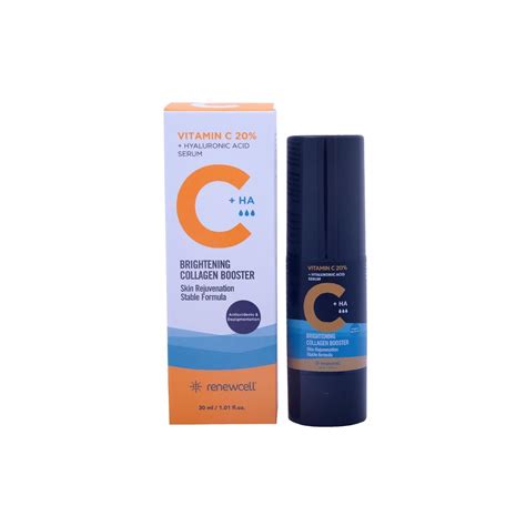 Renewcell Vitamin C 20% + Hyaluronic Acid Serum, 30ml : Amazon.in: Beauty