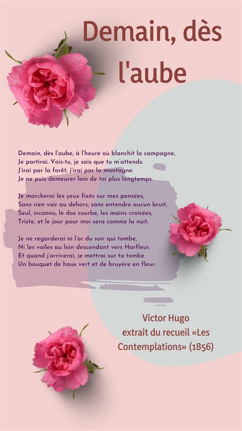 Demain, dès l'aube... - poème de Victor Hugo