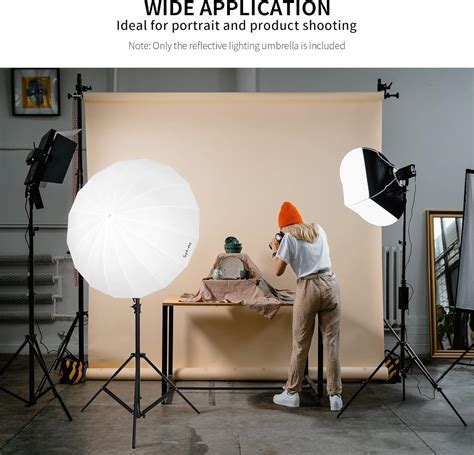 Buy Selens 65 Inch Photography Studio Translucent Parabolic Lighting ...