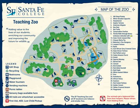 Santa Fe College Teaching Zoo Map (2024 - 2023) - All Maps