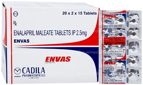 Envas 2.5 Tablet: Uses, Side Effects, Price & Substitutes