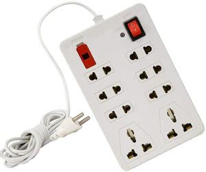 RAAMKM CB_4738_Extensionbox8 Socket 1 Switch With fuse 8 Socket ...