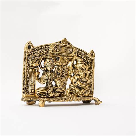 Buy Antique Gold Laxmi Ganesh Showpiece for Decor Online in India ...