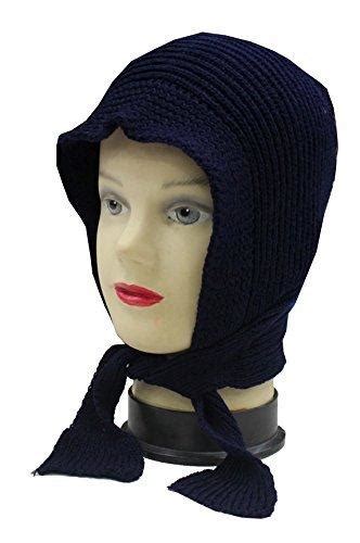 Romano nx Women's Winter Blue Wool Cap With Scarf Attached – romanonx.com