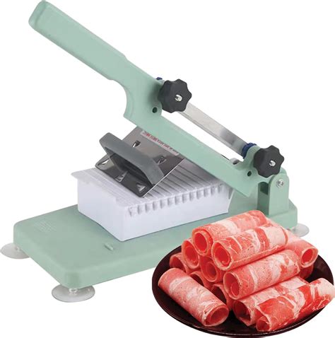 Amazon.co.jp: Manual Slicer for Frozen Meat - Stainless Steel Meat Roll ...