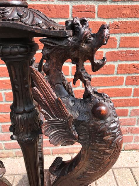 Impressive and all Hand-Carved Griffin Sculptures in a Gothic Style ...