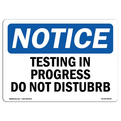 Image result for Testing Sign