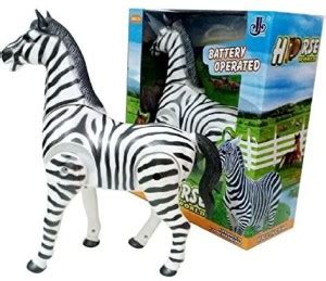 IndusBay Battery Operated Walking Zebra Toy Horse Toy - Shakes Head ...
