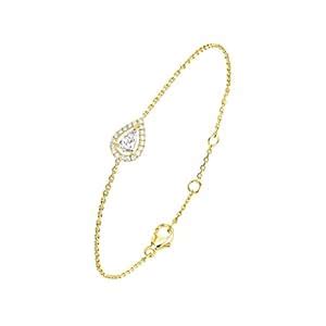 Buy MINUTIAE Gold Plated Pear Shape Crystals Cubic Zirconia Adjustable ...