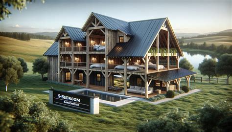 5 Bedroom Barndominium Exclusive Customized Floor Plans - Modern Barn ...