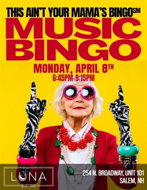 Music Bingo Monday Funday, 254 North Broadway, Salem, NH, United States ...