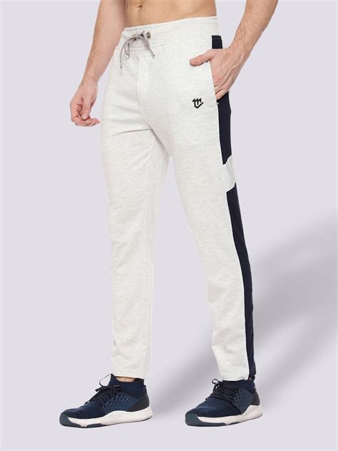 Side Stripe Cotton Track Pant for Men