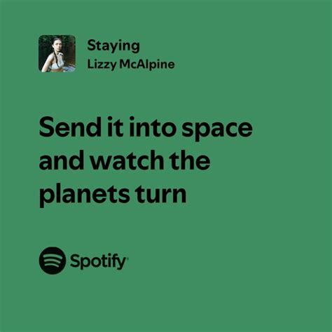 Staying Lizzy Mcalpine Lyrics