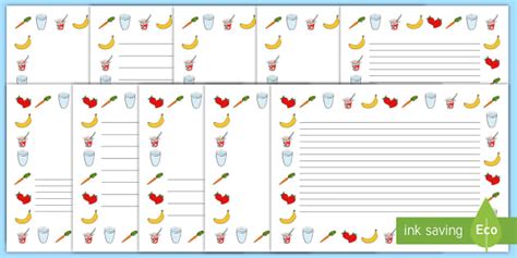 Healthy Eating Page Border