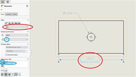 Image result for How to Add a Basic Dimension in SolidWorks Drawing