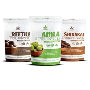 Havintha Natural Amla Reetha Shikakai Powder For Healthy Hair - Each ...