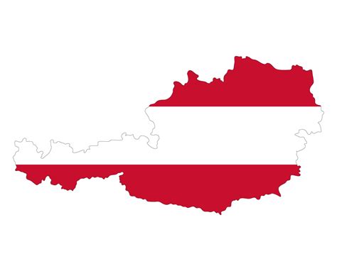 Austria map with Austrian flag. Flag of Austria 28048978 PNG