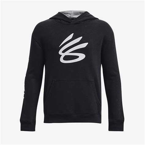 Under Armour Older Kids Curry Splash Hoodie - Black/Mod Grey - Boys ...