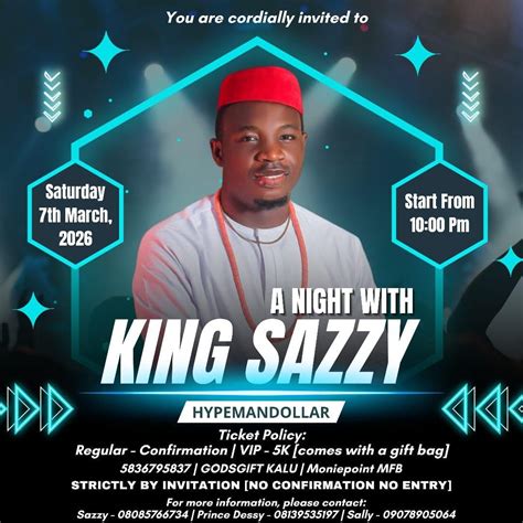 Sazzy party 🎉, Festac Town, Lagos, 7 March 2026 | AllEvents