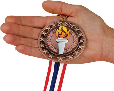 Buy Hodges Badge Award Medals - Gold, Silver & Bronze Victory Torch RS ...
