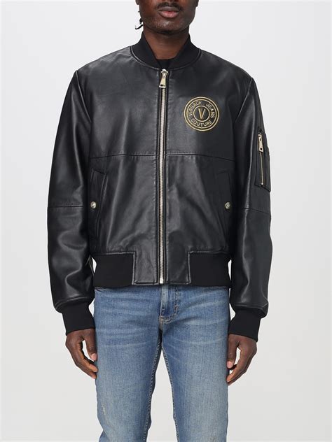 Versace Jeans Couture Outlet: Jacket men - Black | Versace Jeans ...
