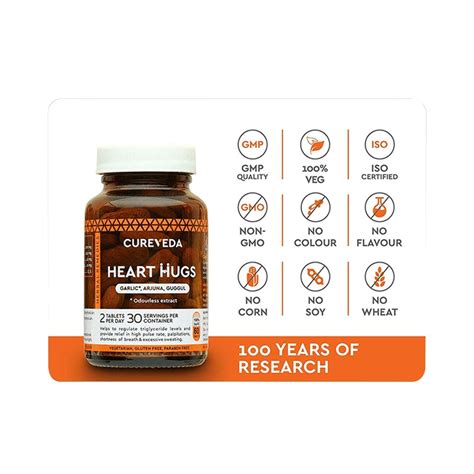 Buy CUREVEDA HEART HUGS TABLET 60 Online & Get Upto 60% OFF at PharmEasy