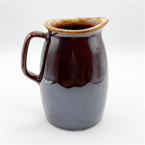 Hull Vintage Brown Drip Glaze Oven Proof USA Pottery 6.5 - Etsy